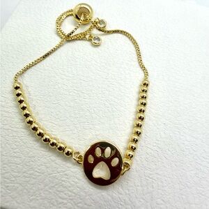 Goldfilled Paw Print Bracelet